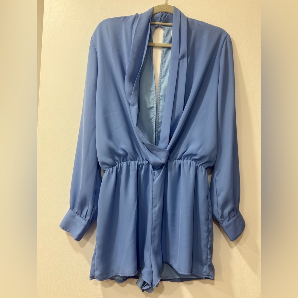 Superdown Light Blue Blouse